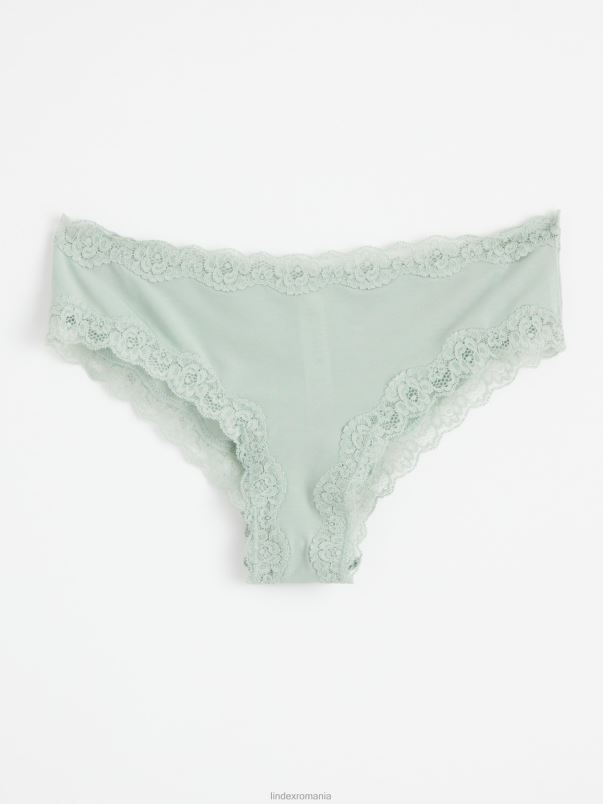 îmbrăcăminte VHZ2F1916 slip brazilian jos femei verde praf deschis Lindex