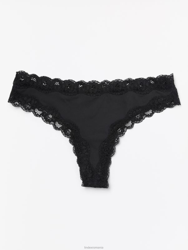 îmbrăcăminte VHZ2F1953 tanga jos femei negru Lindex