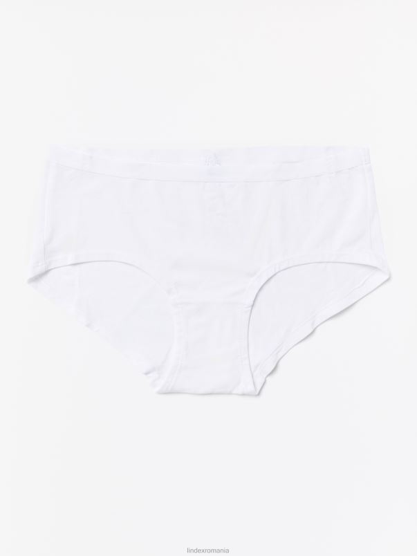 îmbrăcăminte VHZ2F1957 slip din bumbac cu talie obișnuită femei alb Lindex