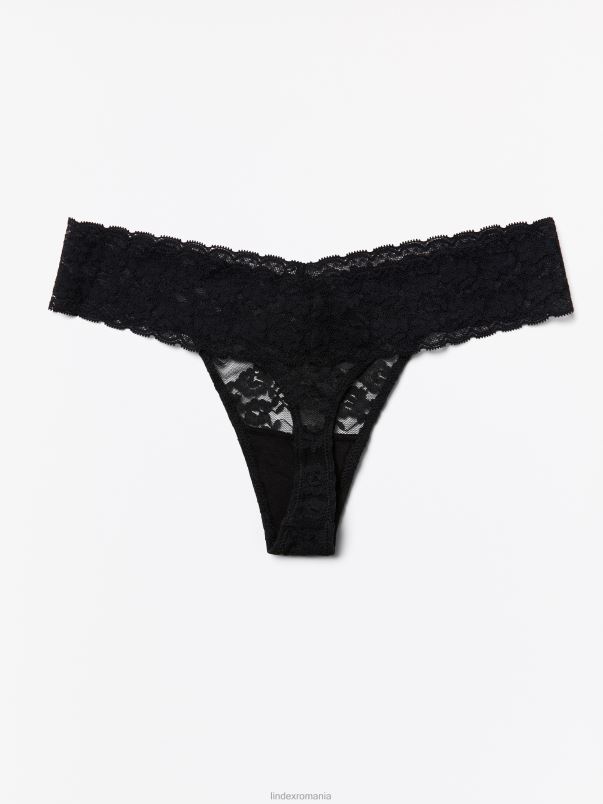 îmbrăcăminte VHZ2F1965 tanga jos femei negru Lindex