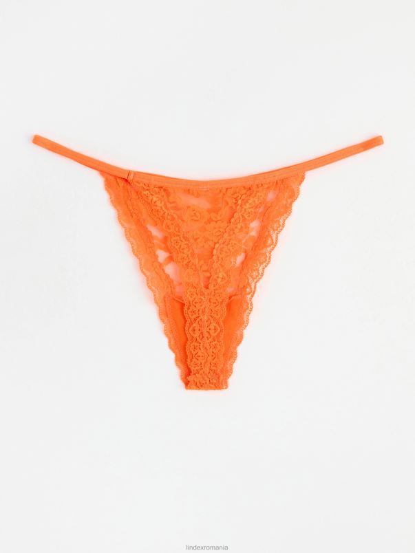 îmbrăcăminte VHZ2F1974 tanga talie joasa femei portocale Lindex