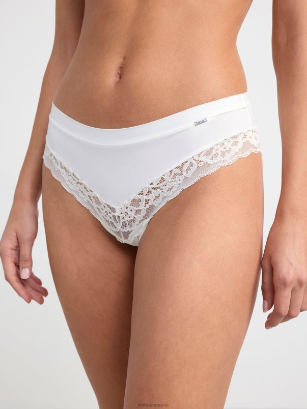 îmbrăcăminte VHZ2F1978 slip brazilian talie joasa cu dantela femei alb deschis Lindex