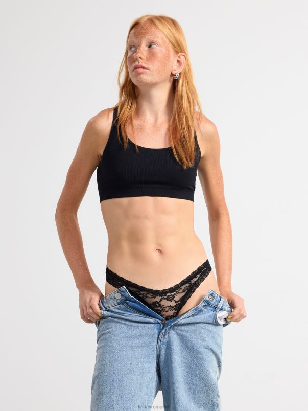 îmbrăcăminte VHZ2F1985 tanga talie joasa femei negru Lindex