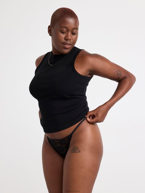 îmbrăcăminte VHZ2F1993 tanga jos femei negru Lindex