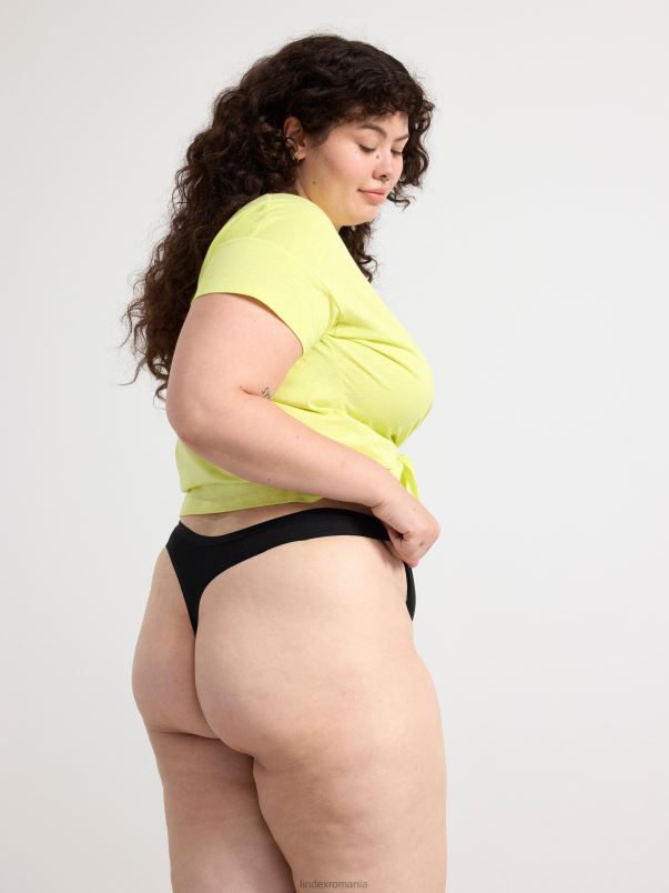 îmbrăcăminte VHZ2F1996 tanga regulata femei negru Lindex