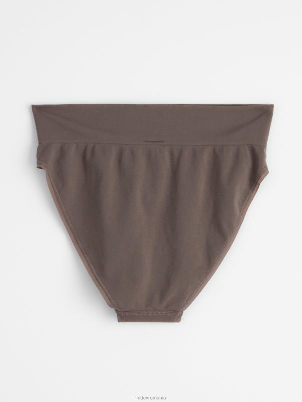 îmbrăcăminte VHZ2F2009 slip bikini talie inalta femei maro praf închis Lindex