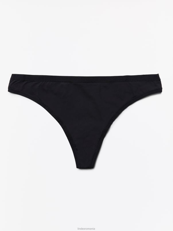 îmbrăcăminte VHZ2F2025 tanga regulata femei negru Lindex