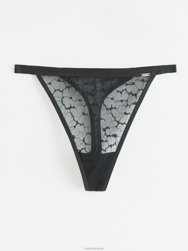 îmbrăcăminte VHZ2F2042 tanga talie midi femei negru Lindex