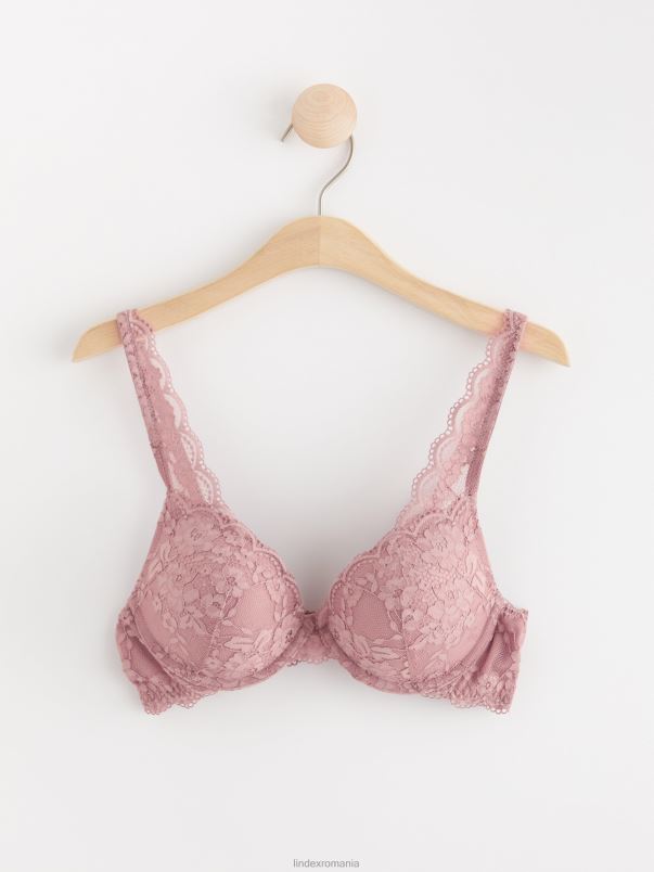 îmbrăcăminte VHZ2F1370 sutien push-up malva cu dantela femei roz praf deschis Lindex