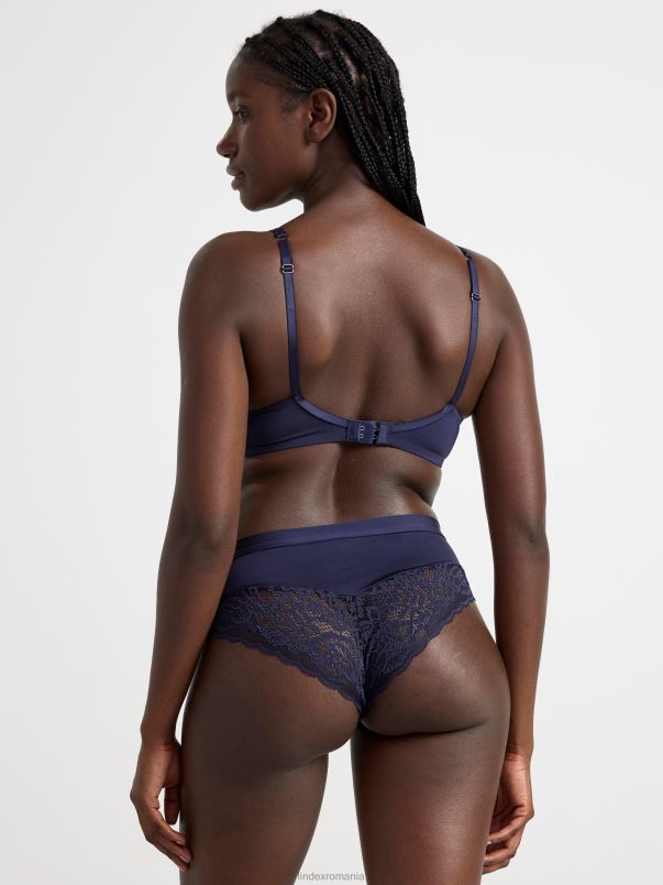 îmbrăcăminte VHZ2F1383 sutien tricou crin femei albastru praf închis Lindex