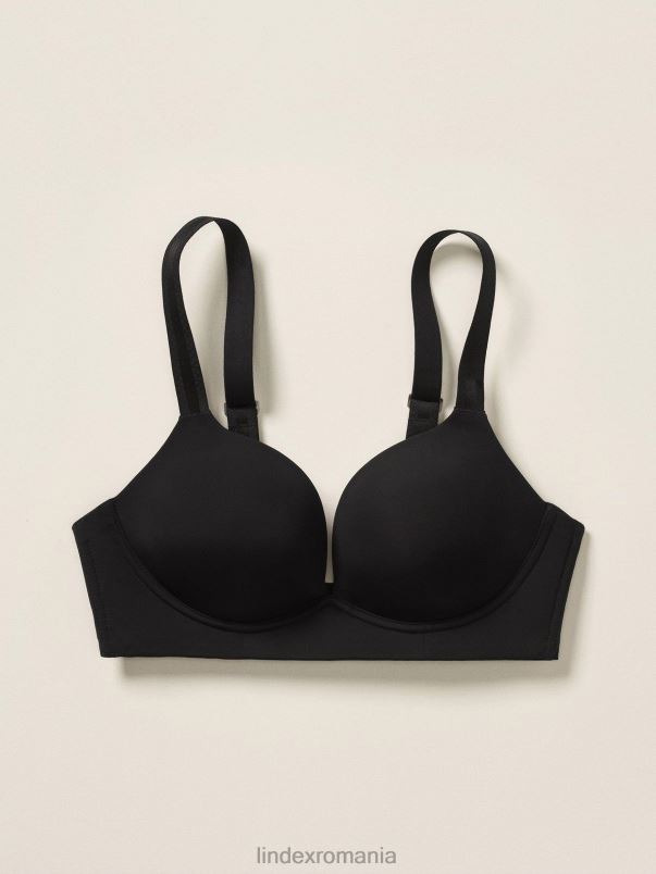 îmbrăcăminte VHZ2F1414 îndeaproape - sutienul tricou fără sârmă femei negru Lindex