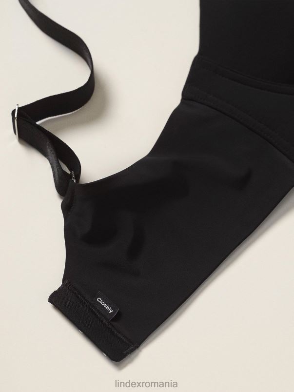 îmbrăcăminte VHZ2F1414 îndeaproape - sutienul tricou fără sârmă femei negru Lindex