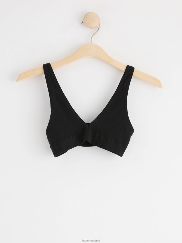 îmbrăcăminte VHZ2F1420 sutien moale fără cusături femei negru Lindex