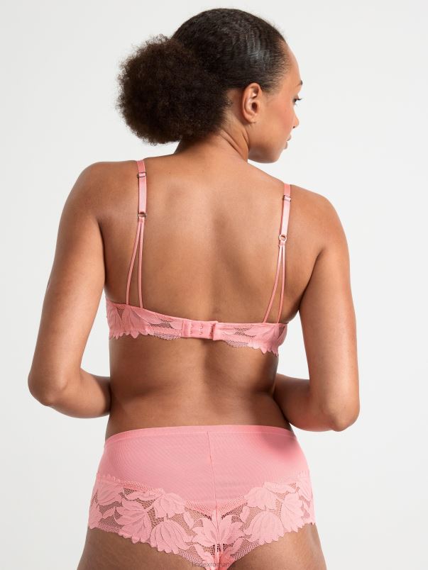 îmbrăcăminte VHZ2F1423 sutien tricou lilja cu dantela femei roz Lindex