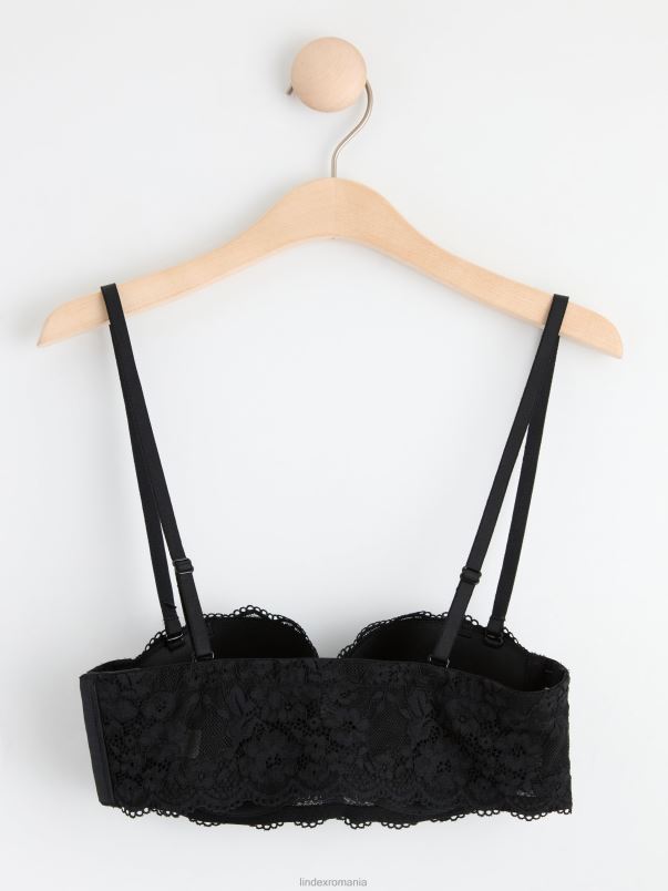 îmbrăcăminte VHZ2F1447 sutien balconnet fără bretele bjork cu dantelă femei negru Lindex