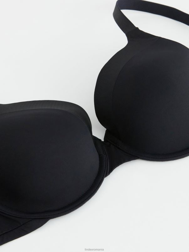 îmbrăcăminte VHZ2F1449 sutien tricou dahlia femei negru Lindex