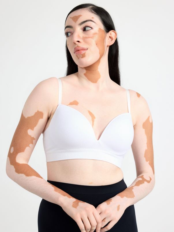 îmbrăcăminte VHZ2F1517 sutien cu push-up fără cusături femei alb Lindex