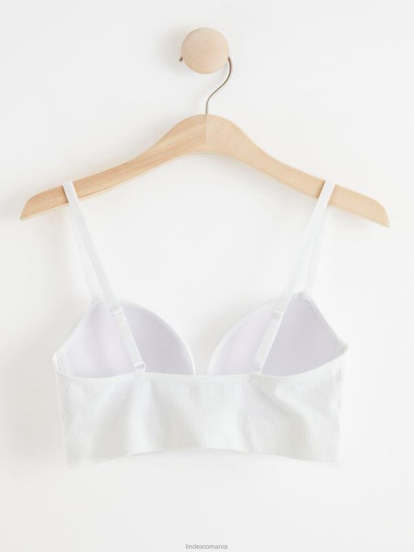 îmbrăcăminte VHZ2F1517 sutien cu push-up fără cusături femei alb Lindex