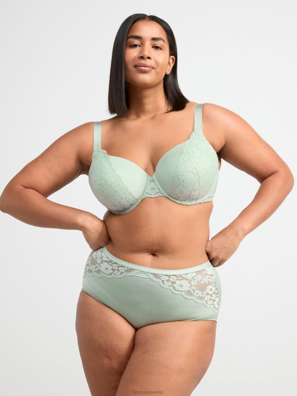îmbrăcăminte VHZ2F1526 sutien tricou dahlia femei verde praf deschis Lindex
