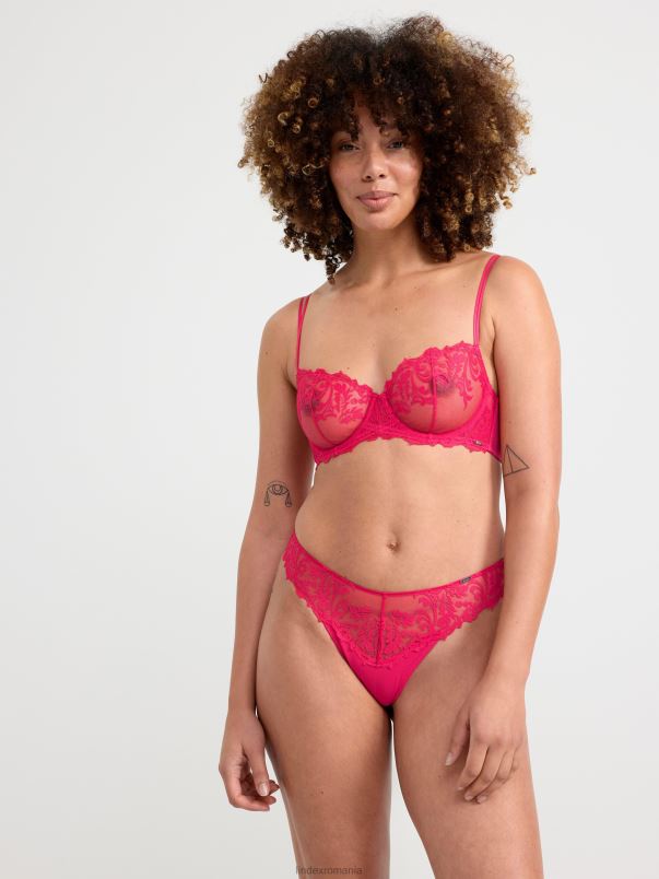 îmbrăcăminte VHZ2F1535 sutien senna necăptusit cu dantelă femei roșu Lindex