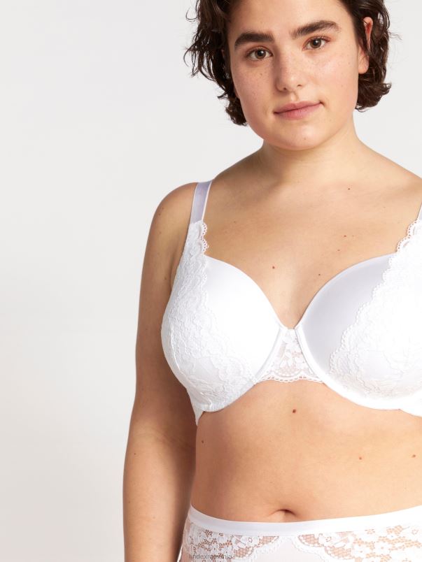 îmbrăcăminte VHZ2F1542 sutien tricou dahlia femei alb Lindex