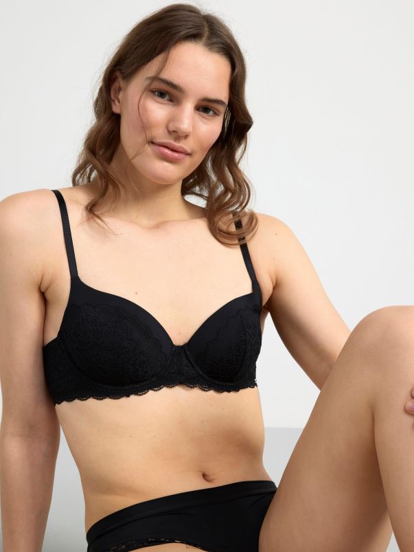 îmbrăcăminte VHZ2F1548 sutien tricou crin femei negru Lindex