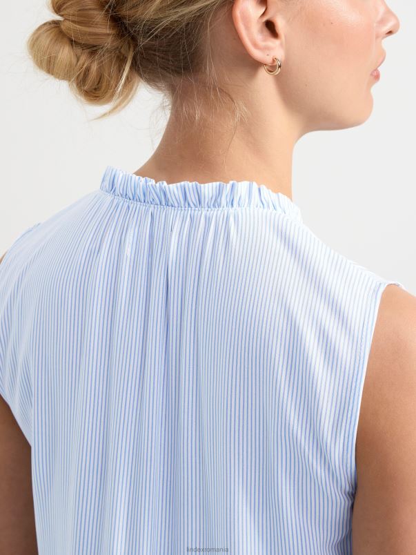 îmbrăcăminte VHZ2F140 rochie fără mâneci cu volan femei aproape alb Lindex