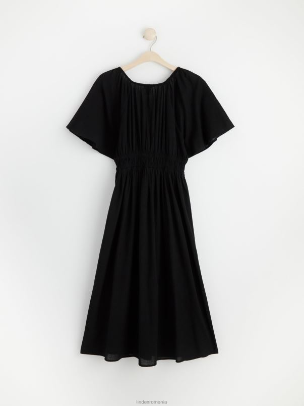 îmbrăcăminte VHZ2F42 rochie midi femei negru Lindex