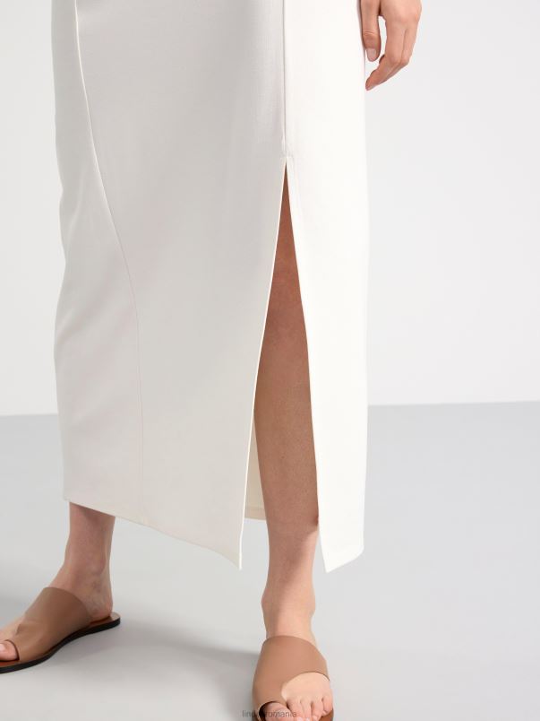 îmbrăcăminte VHZ2F69 rochie punto tub femei aproape alb Lindex