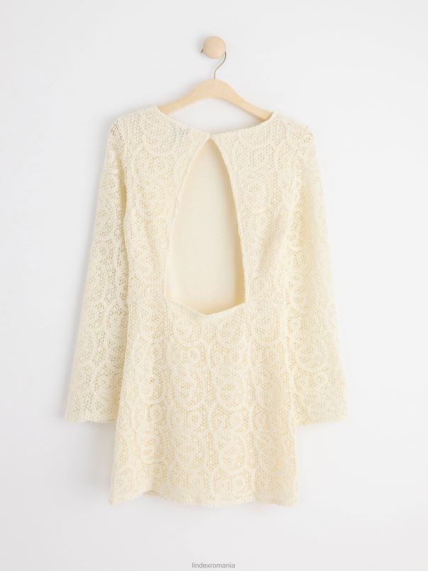 îmbrăcăminte VHZ2F86 rochie mini cu dantela femei alb Lindex
