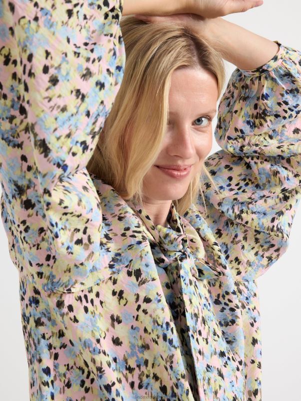 îmbrăcăminte VHZ2F387 bluza cu fundita femei roz Lindex