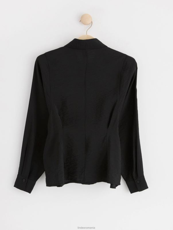 îmbrăcăminte VHZ2F401 camasa cu maneca lunga femei negru Lindex