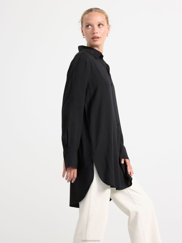 îmbrăcăminte VHZ2F426 camasa cu maneca lunga femei negru Lindex