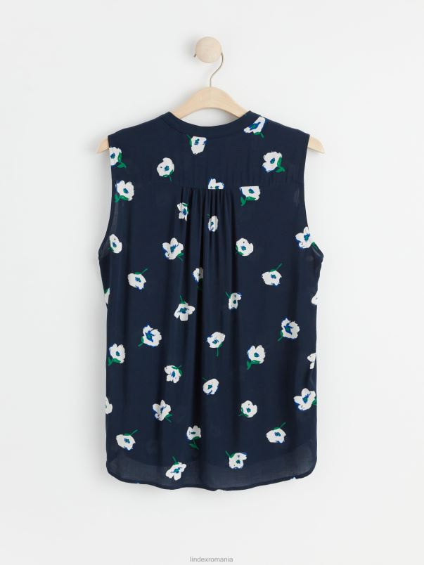 îmbrăcăminte VHZ2F463 bluză fără mâneci cu model femei marina Lindex