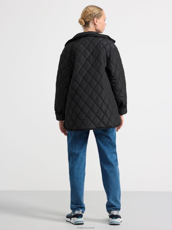 îmbrăcăminte VHZ2F845 jachetă matlasată femei negru Lindex