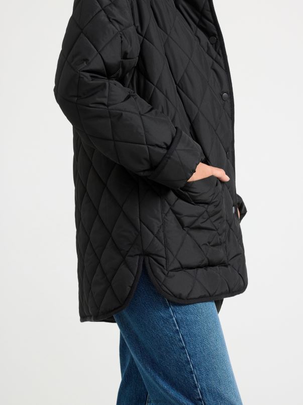 îmbrăcăminte VHZ2F845 jachetă matlasată femei negru Lindex