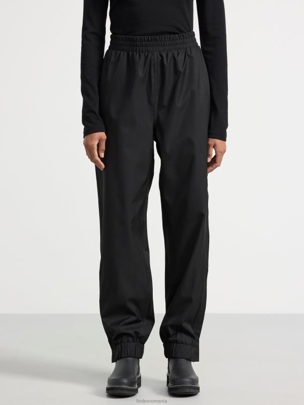 îmbrăcăminte VHZ2F852 pantaloni shell impermeabili femei negru Lindex