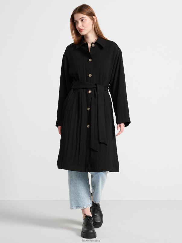 îmbrăcăminte VHZ2F854 haină ușoară femei negru Lindex