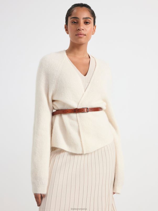 îmbrăcăminte VHZ2F715 cardigan din amestec de lână femei aproape alb Lindex