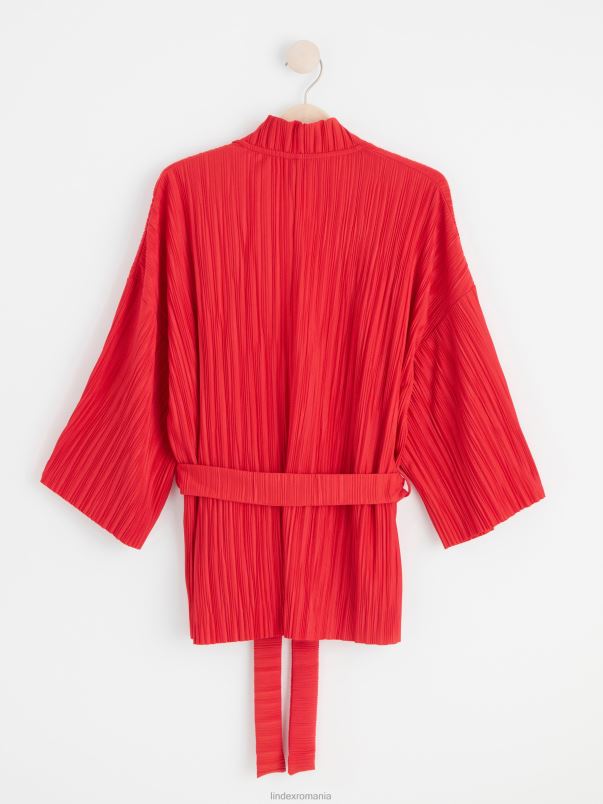 îmbrăcăminte VHZ2F1171 kimono plisat femei roșu-închis Lindex