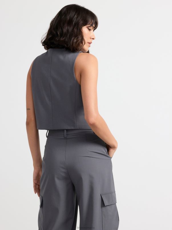 îmbrăcăminte VHZ2F1265 vestă femei gri inchis Lindex