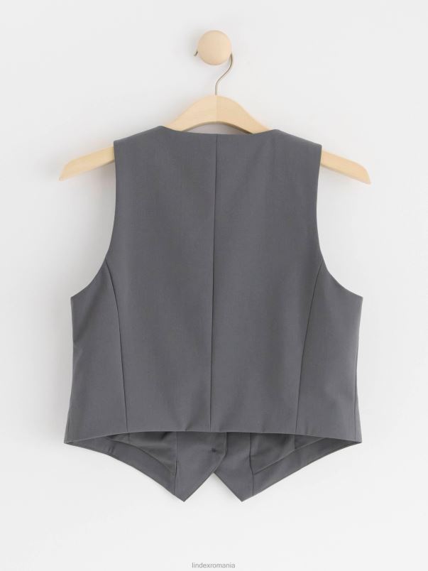 îmbrăcăminte VHZ2F1265 vestă femei gri inchis Lindex