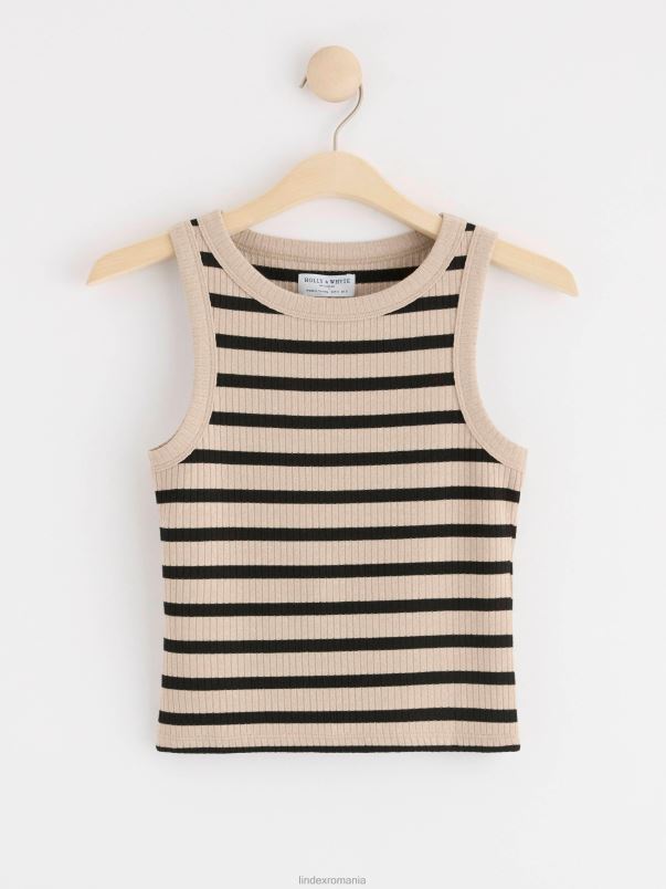 îmbrăcăminte VHZ2F214 maiou montat femei negru Lindex