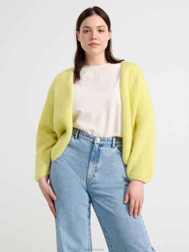 îmbrăcăminte VHZ2F720 cardigan tricotat femei galben Lindex