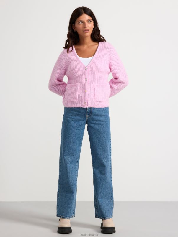îmbrăcăminte VHZ2F739 cardigan tricotat femei roz Lindex