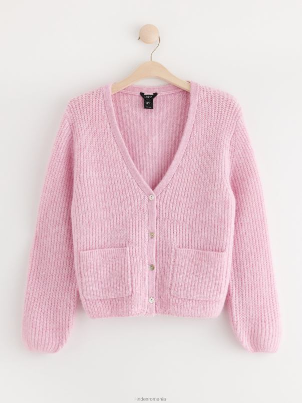 îmbrăcăminte VHZ2F739 cardigan tricotat femei roz Lindex