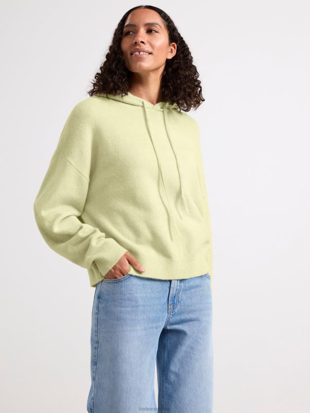 îmbrăcăminte VHZ2F756 hanorac tricotat femei verde praf deschis Lindex