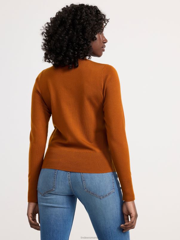 îmbrăcăminte VHZ2F761 cardigan tricotat fin femei maro Lindex