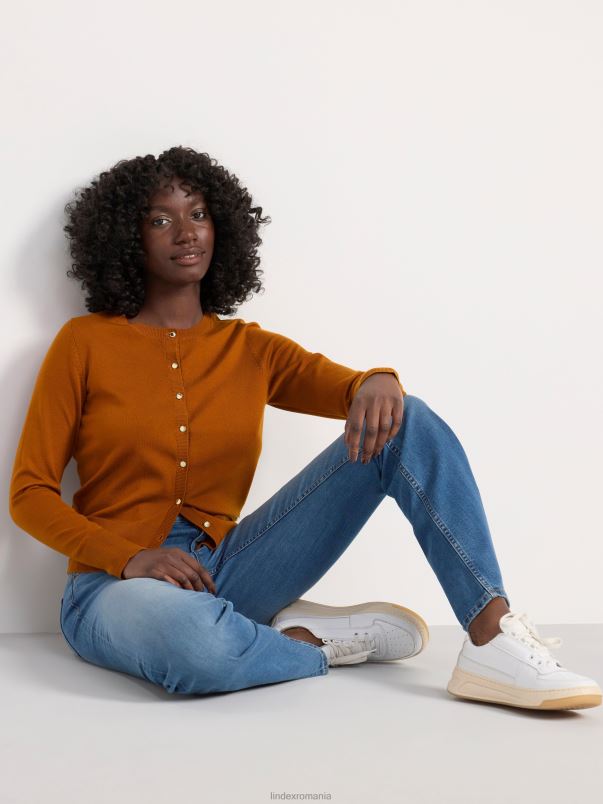 îmbrăcăminte VHZ2F761 cardigan tricotat fin femei maro Lindex