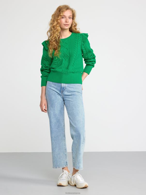 îmbrăcăminte VHZ2F792 pulover tricotat femei verde Lindex